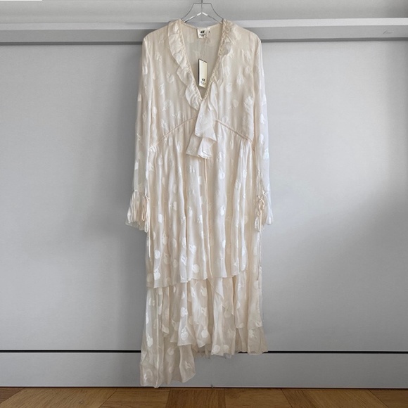 H&M Studio Collection 2017 Silk-Blend Dress size 12 - Picture 3 of 10